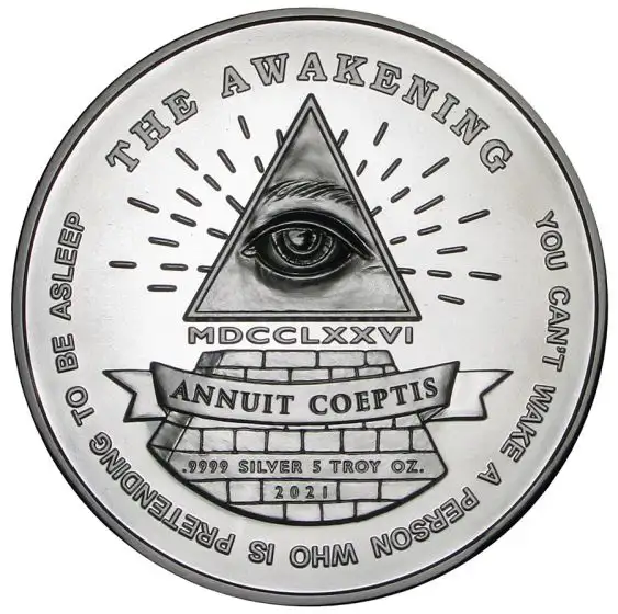 2021 5 oz Infinity High Relief Silver - The Awakening Series
