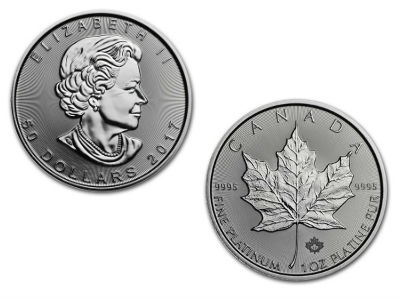 1 Ounce Platinum Maple Leaf Coin