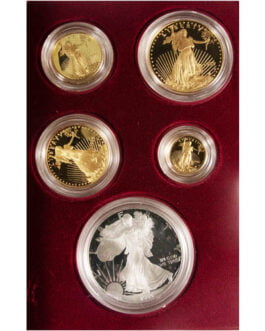 1995-W Proof American Eagle 10th Anniversary 5-Coin Set (Box + CoA)