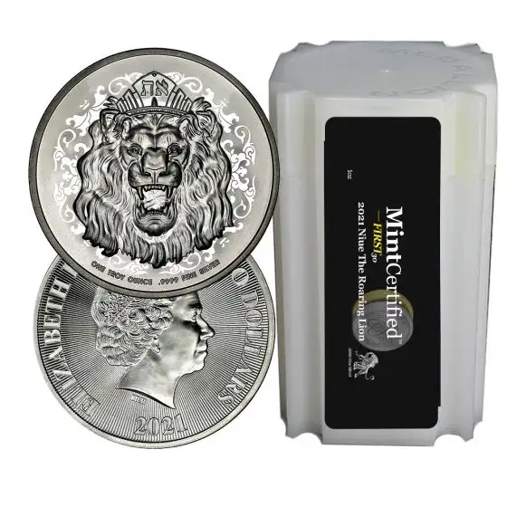 2021 Roaring Lion Silver Mini Monster Box – MintCertified™ F30 (100 Count)