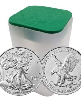 2022 1 oz American Silver Eagle Tube (20 Coins, BU)