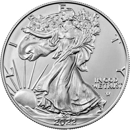 2022 1 oz American Silver Eagle Monster Box (500 Coins, BU)