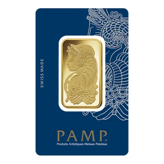 1 oz Pamp Suisse Lady Fortuna Gold Bar – In Assay