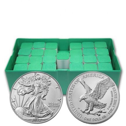 2022 1 oz American Silver Eagle Monster Box (500 Coins, BU)