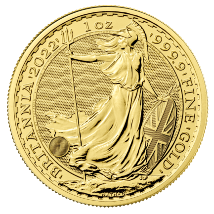 Britannia 2022 1 oz Gold Bullion Ten Coin Tube