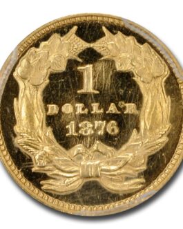 1876 $1 Indian Head Gold Dollar PR-65 DCAM PCGS CAC
