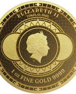 2022 1 oz Tokelau Chronos Gold Coin (Proof-Like)