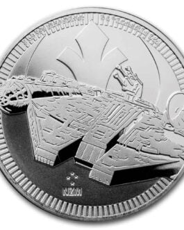 100 Coins(4 Tube) 2021 1 oz Niue Silver Star Wars Millennium Falcon Coin