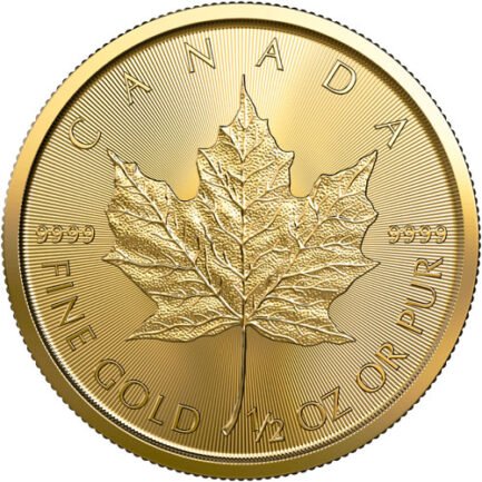 2022 1/2 oz Canadian Gold Maple Leaf Coin (BU)
