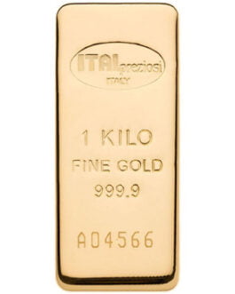 1 Kilo Italpreziosi Cast Gold Bar (New)