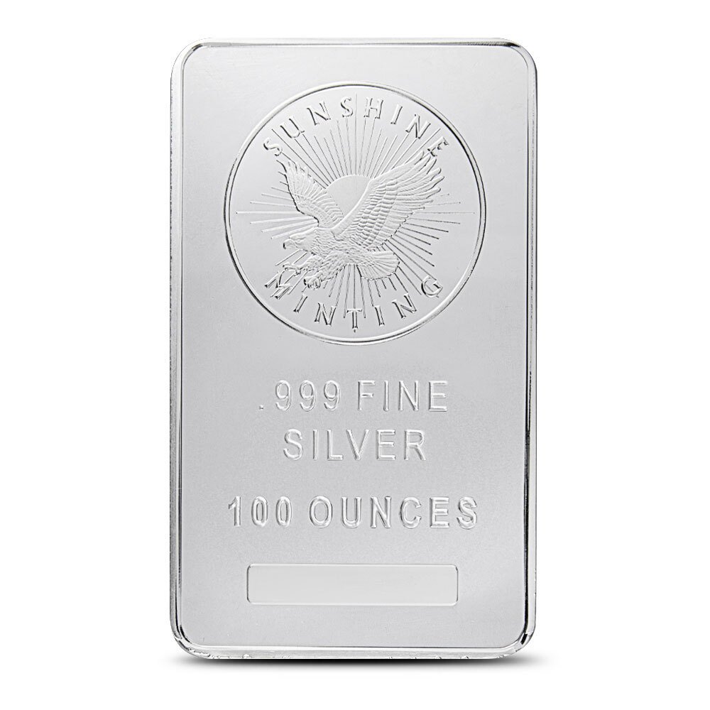 100 oz Sunshine Silver Bar